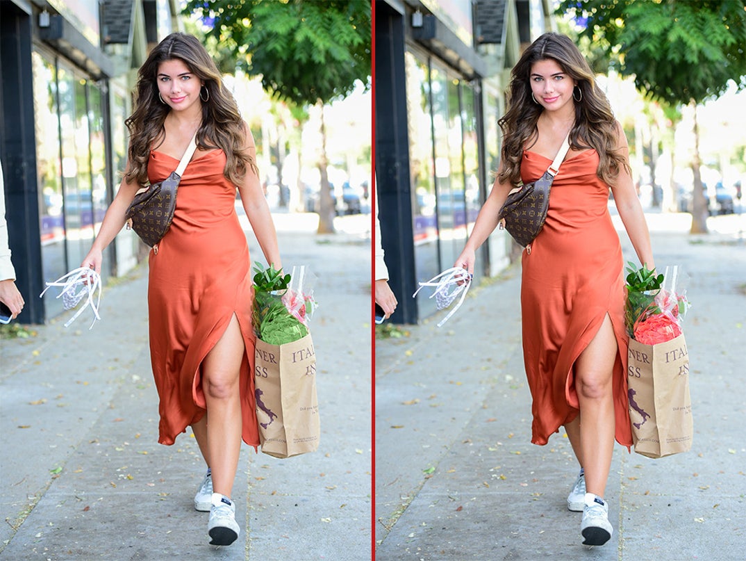 hannah ann orange dress Hannah Ann Sluss