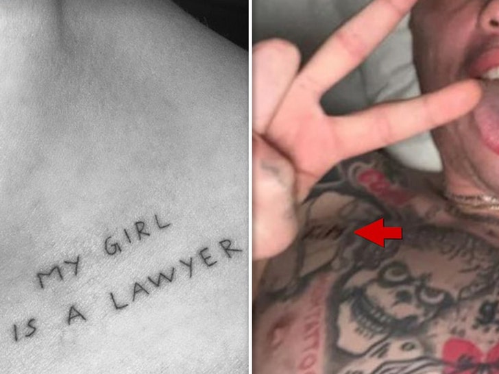Pete Davidson Appears to Have Kim & Kids' Initials Tattooed on Neck