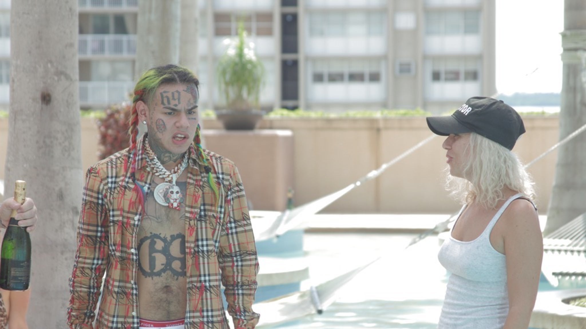 Tekashi69 and Anuel AA Filming New Music Video