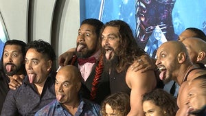 Jason Momoa Opens 'Aquaman' Premiere by Performing Intense Haka with His Kids