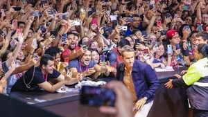 Ryan Reynolds Almost Crushed by Fans Swarming Over Barricade in Brazil