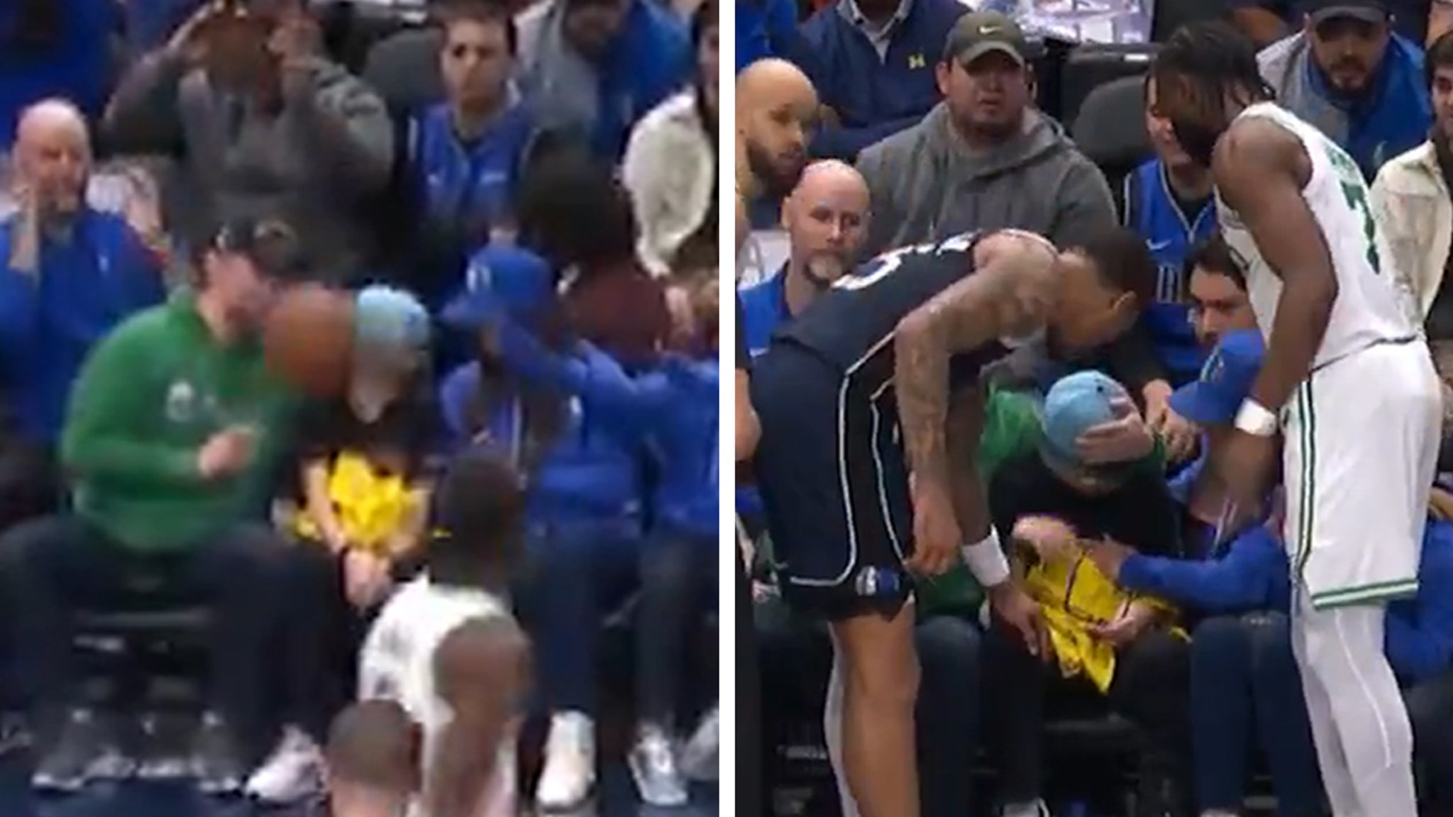 NBA’s Kyrie Irving Smashes Kid in Head with Errant Pass