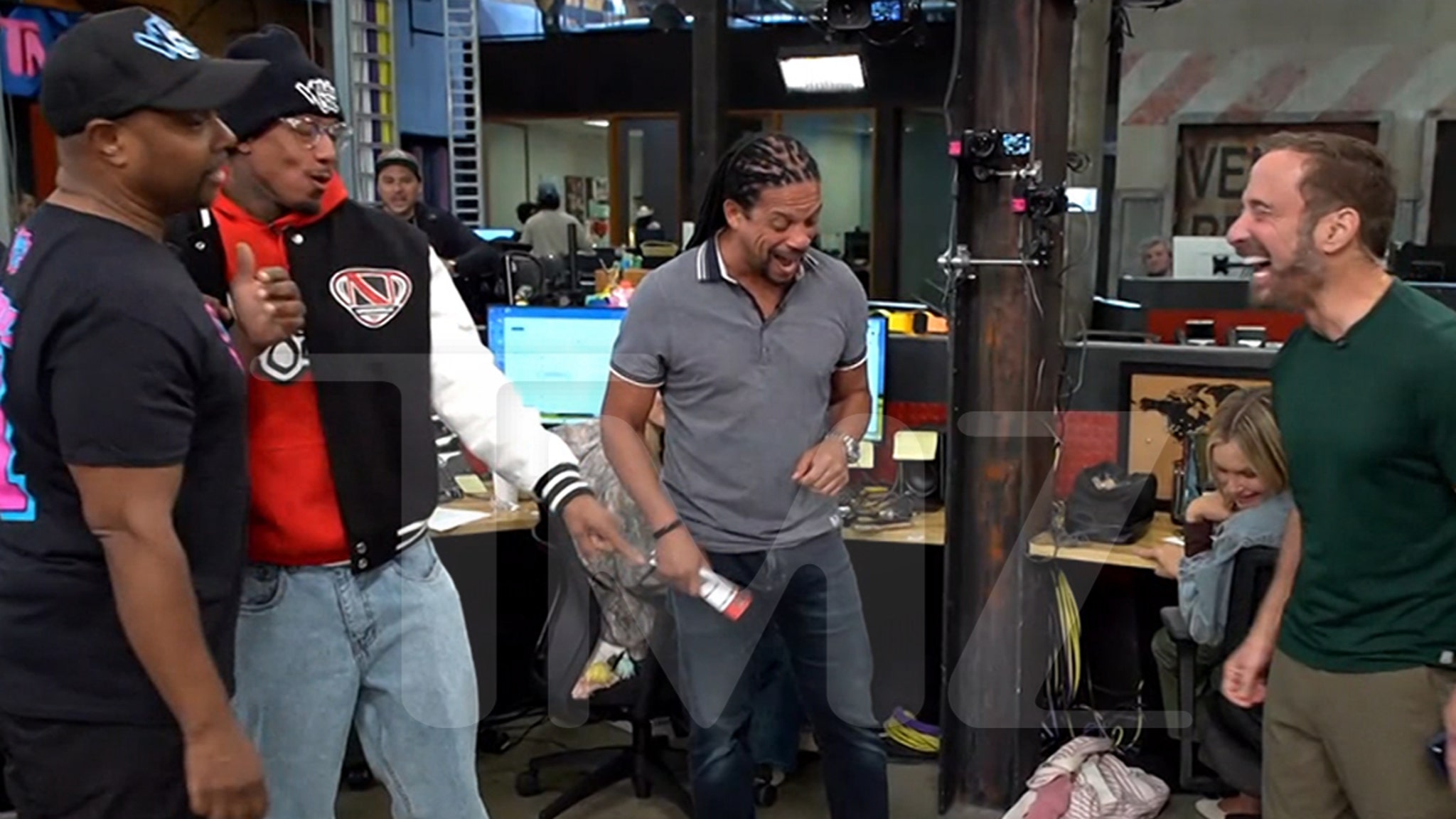 Nick Cannon Drops by TMZ to Talk Family, Roasts Harvey 'Wild 'N Out' Style