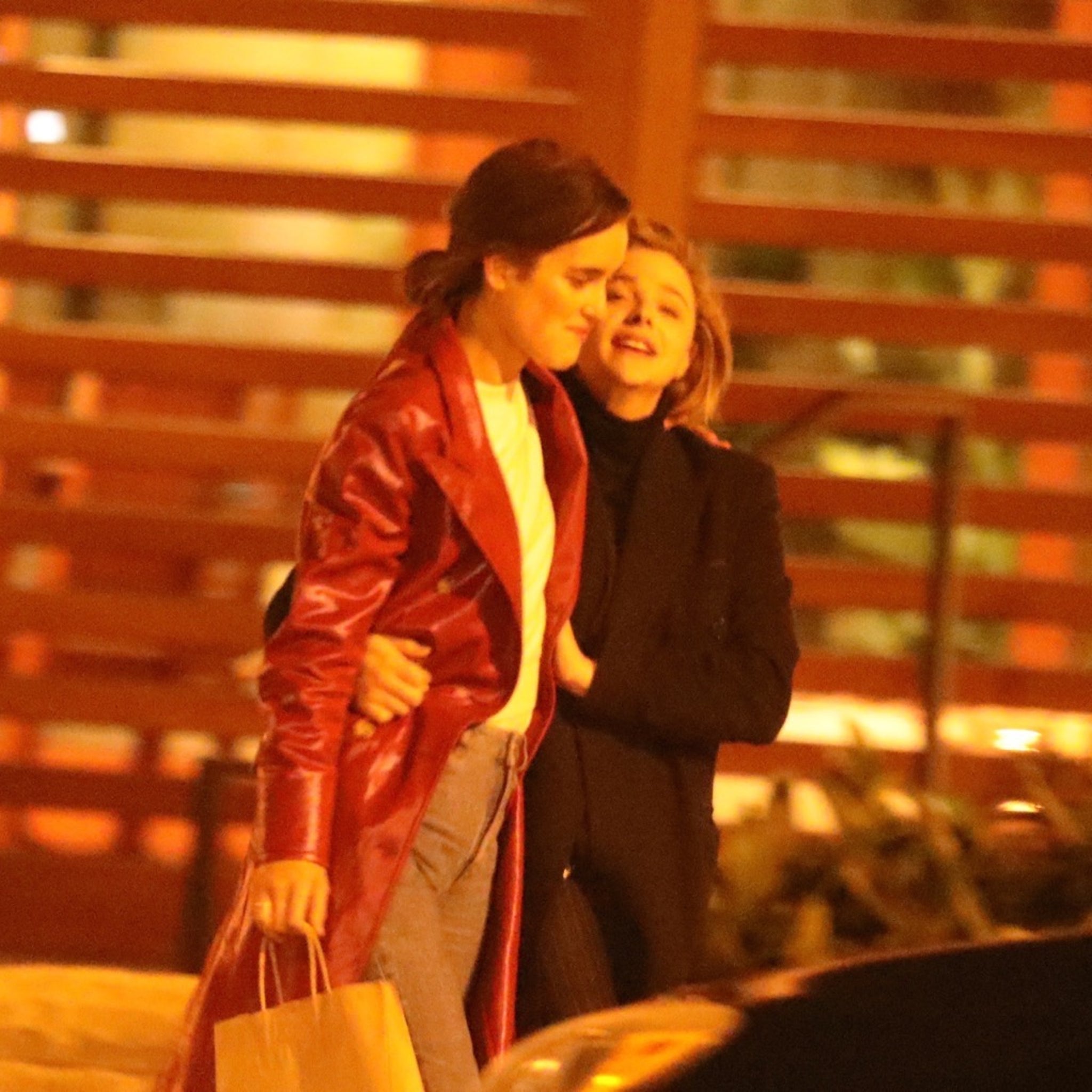 Chloe Grace Moretz grabs dinner with model Kate Harrison