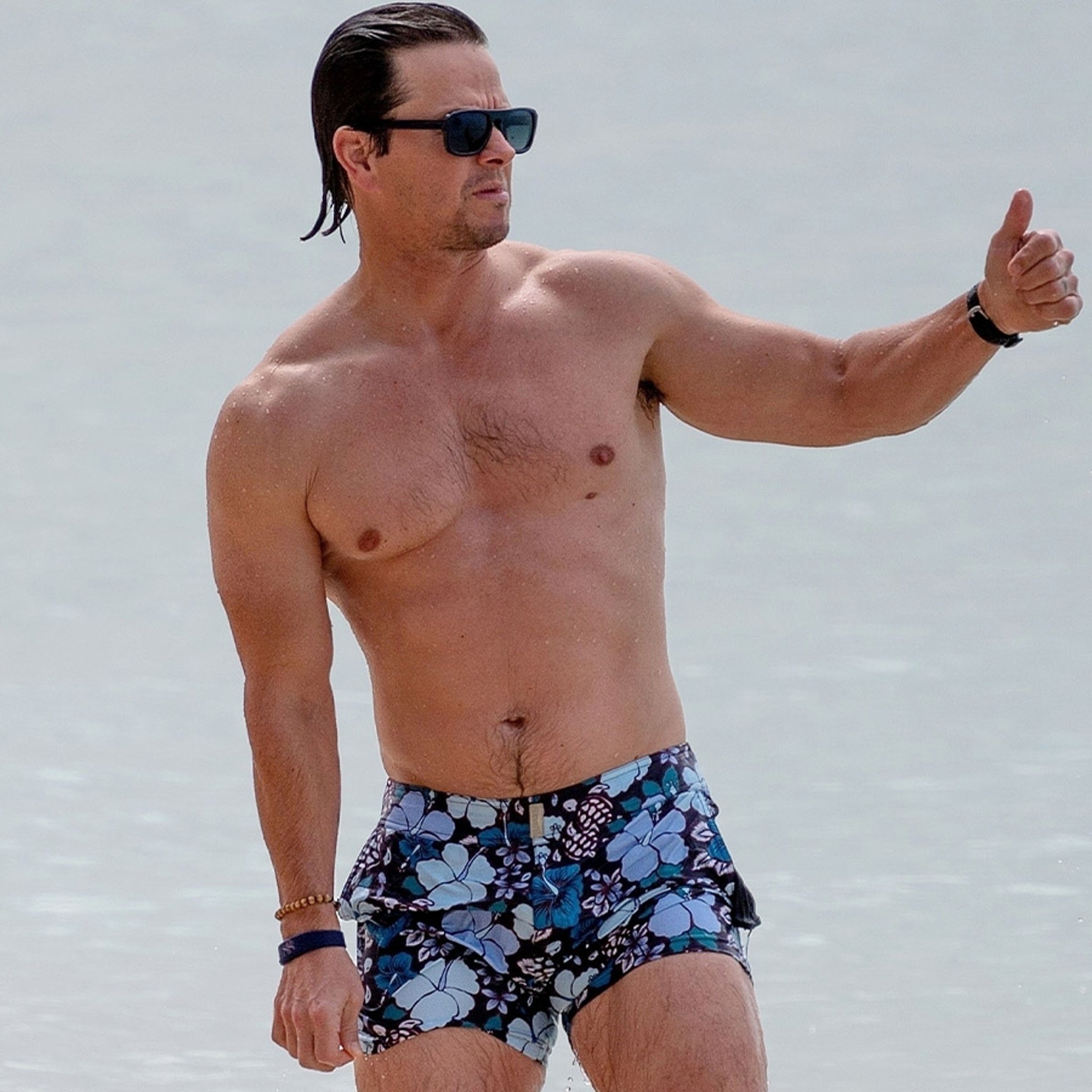 Mark Wahlberg Shows Off Ripped Body During Christmas Vacation in Barbados