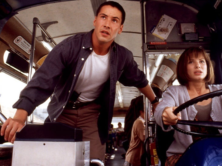 Keanu Reeves & Sandra Bullock's 'Speed' Shots