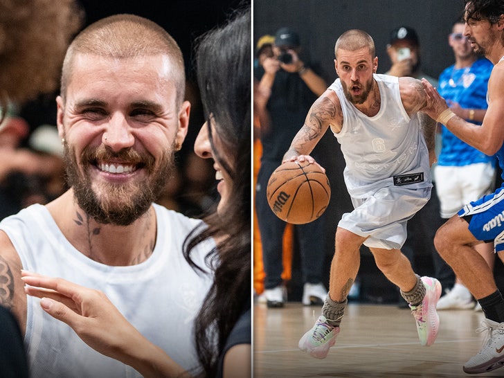 Justin Bieber Suits Up For Basketball Game, Helps Lead Team To Victory