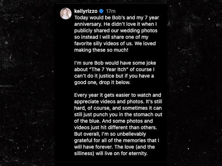 kelly rizzo instagram comment about bob saget