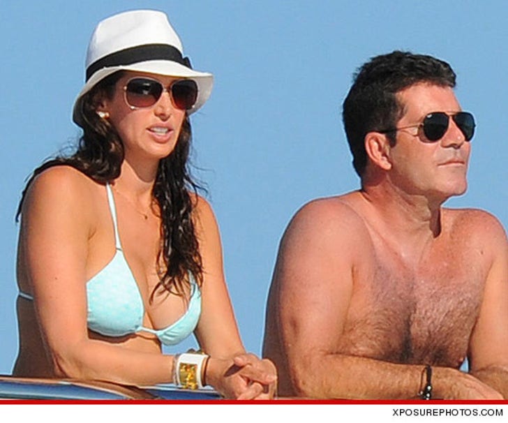 Simon Cowell -- I'm Crazy About Lauren and the Baby :: 0802-lauren-silverman-simon-cowell-article-xposure-3