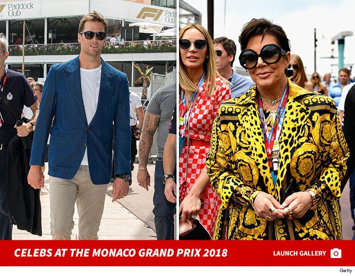 The stars at the Monaco GP 