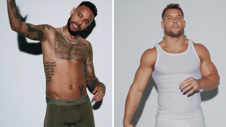 Neymar Jr., Nick Bosa, Shai Gilgeous-Alexander Model SKIMS Men's Underwear