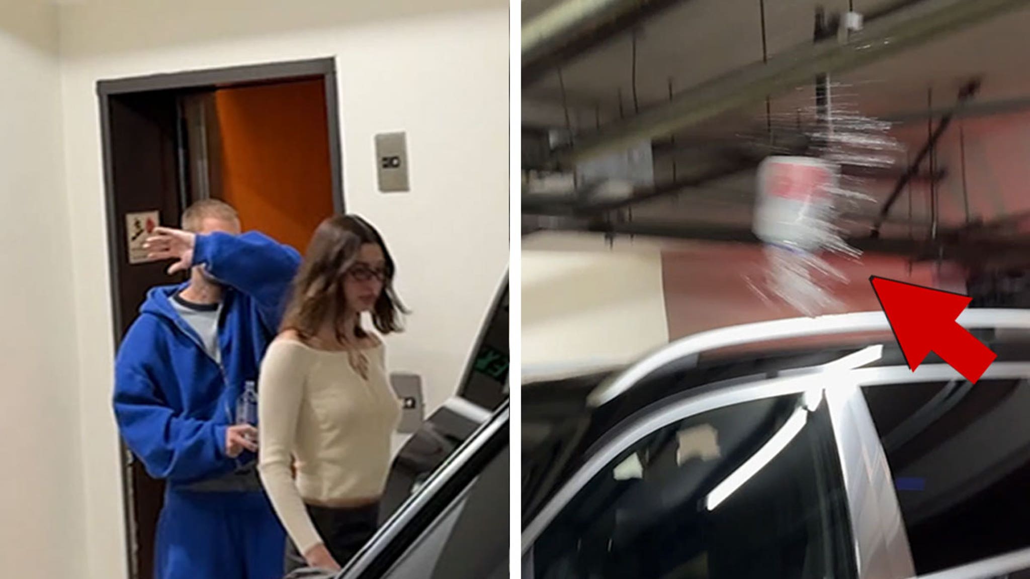 Justin Bieber Throws Water Bottle at Paparazzi After Dinner With Hailey Bieber