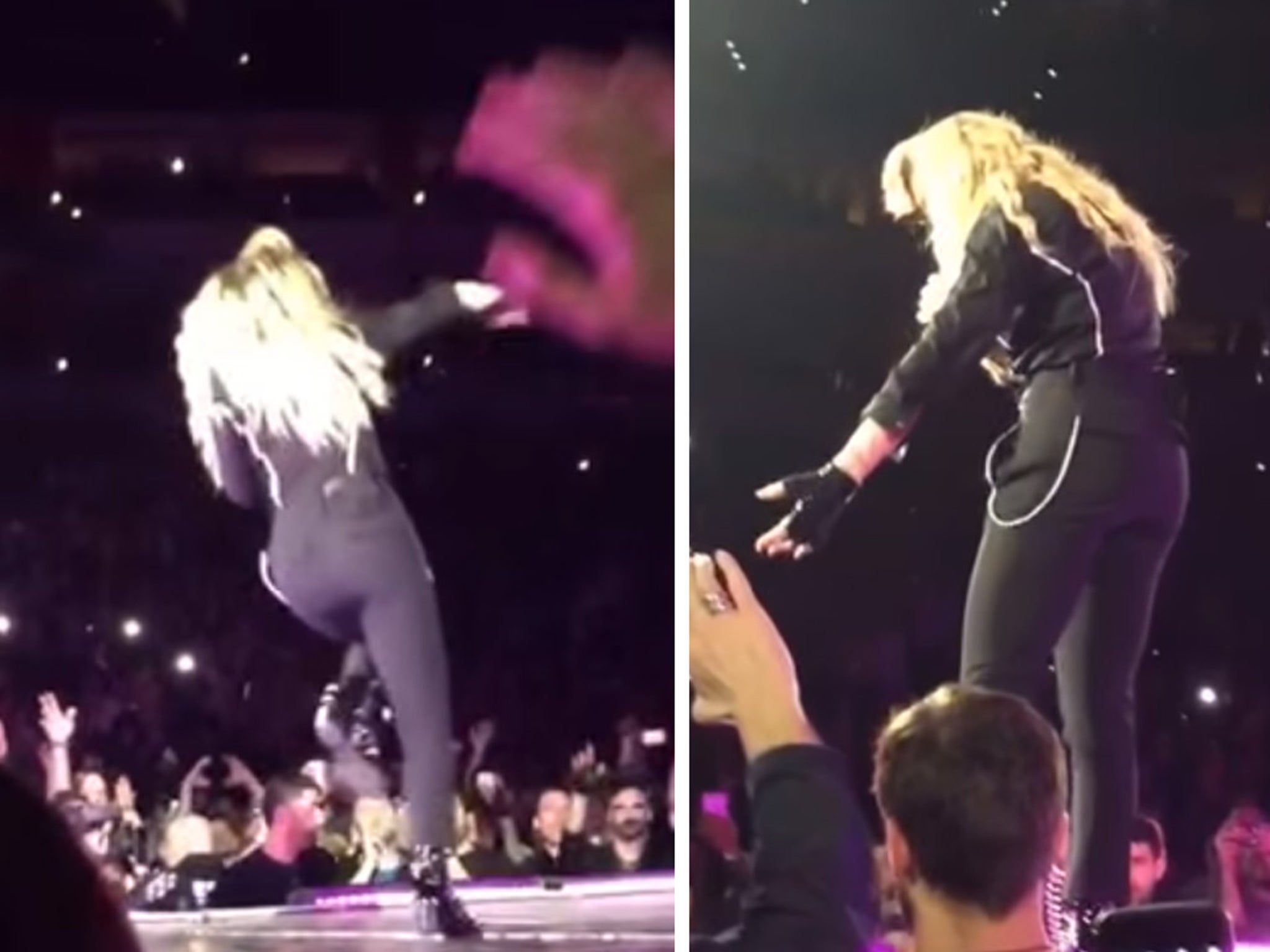 Madonna Concert Goers -- She was Trash Talkin' and a Lil' Trashed