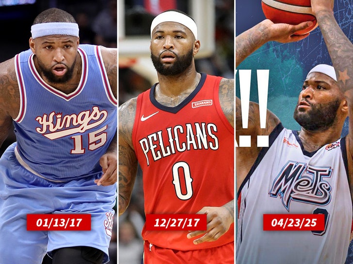 demarcus cousins pelicans kings mets getty Mets de Guaynabo split sub swipe