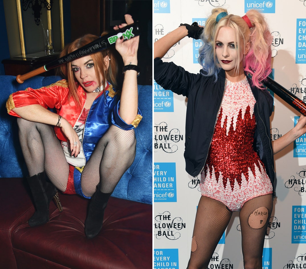 Lindsay Lohan vs. Poppy Delevingne -- Harley Quinn Edition