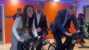 Prince William, Kate Middleton Struggle on Bikes During Spin Class to Promote Mental Health