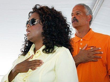 Oprah Winfrey and Stedman Graham