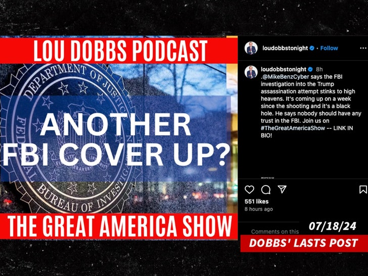 Lou Dobbs last instagram