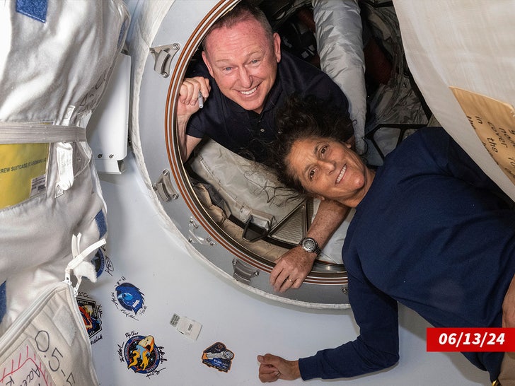 Butch Wilmore (left) and Suni Williams The Associated Press