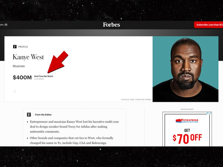 Kanye West Declares He's Worth Over $2 Billion, Forbes Estimation Differs