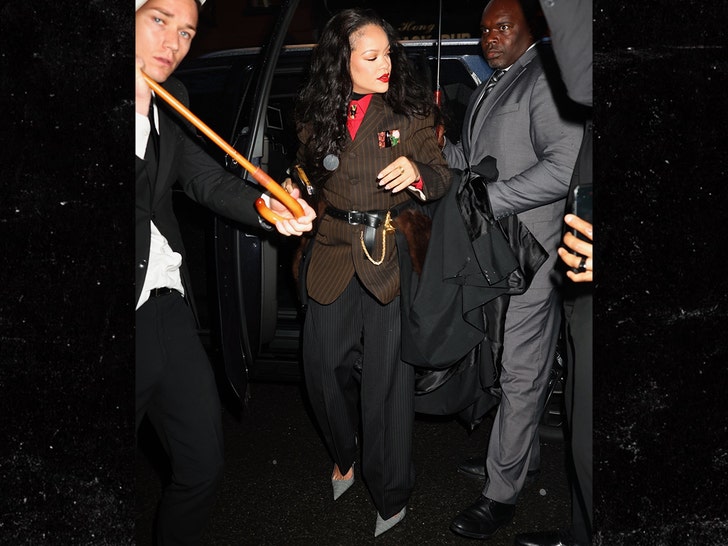 Rihanna Pre with Gala Dinner in Anna Wintours House Backgrid 1