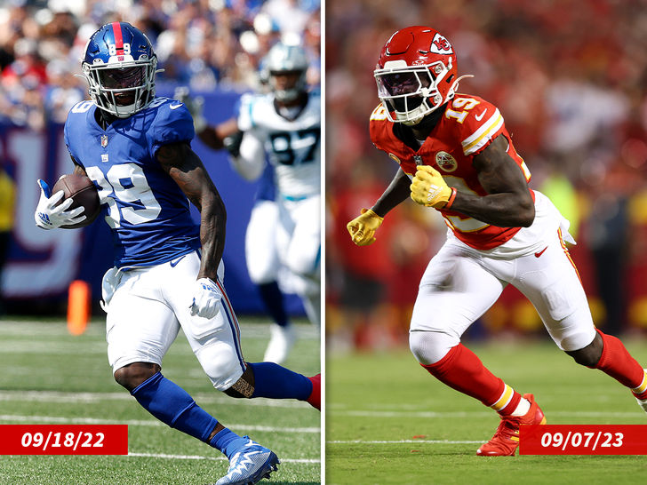 Chiefs' Kadarius Toney Trolls Giants Fans on IG After NY's 40-0