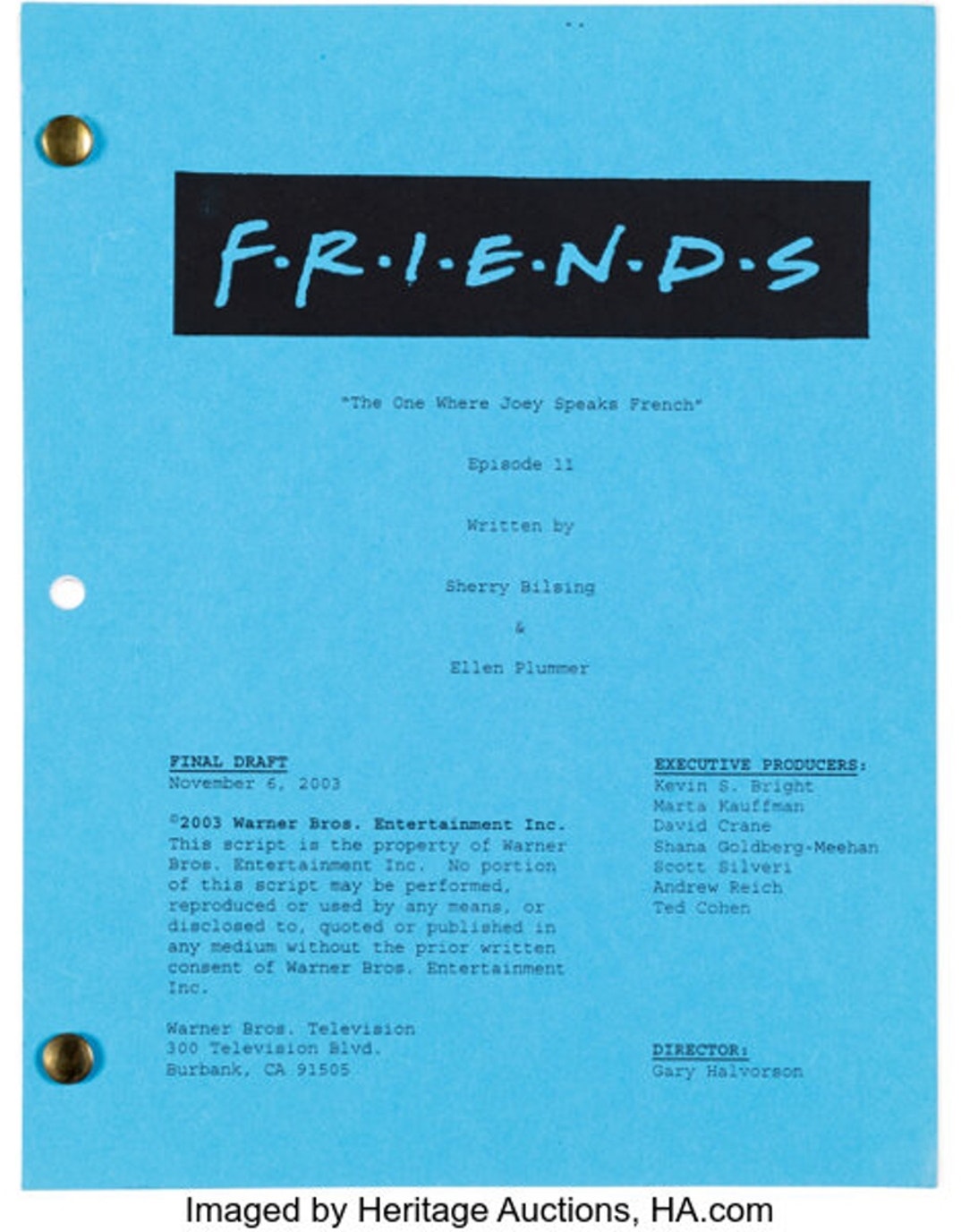 'Friends' Script
