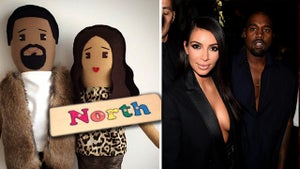 Kim Kardashian & Kanye West -- Just a Couple of Softies