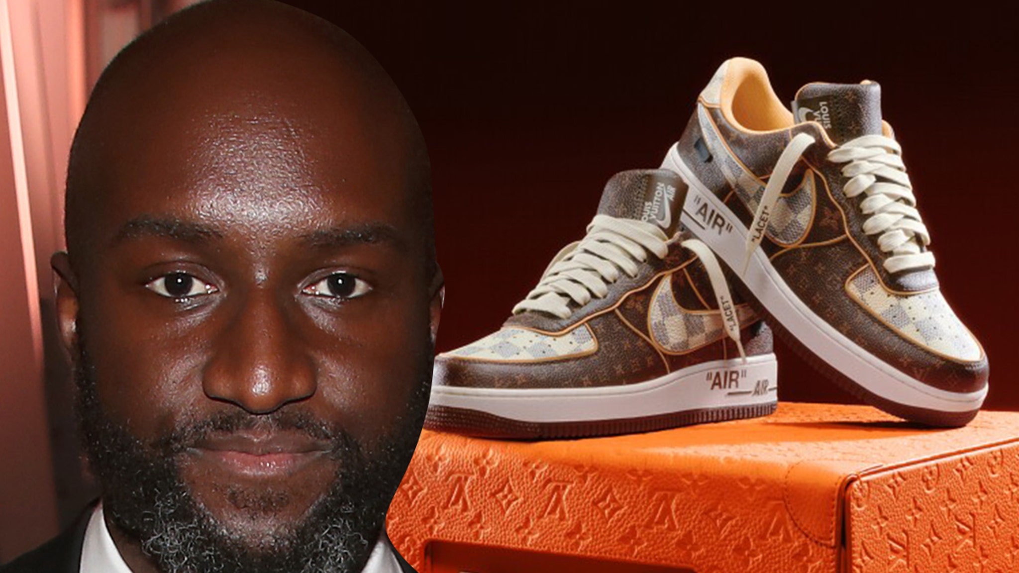 Virgil Abloh-designed Louis Vuitton and Nike Air Force 1 Shoes for