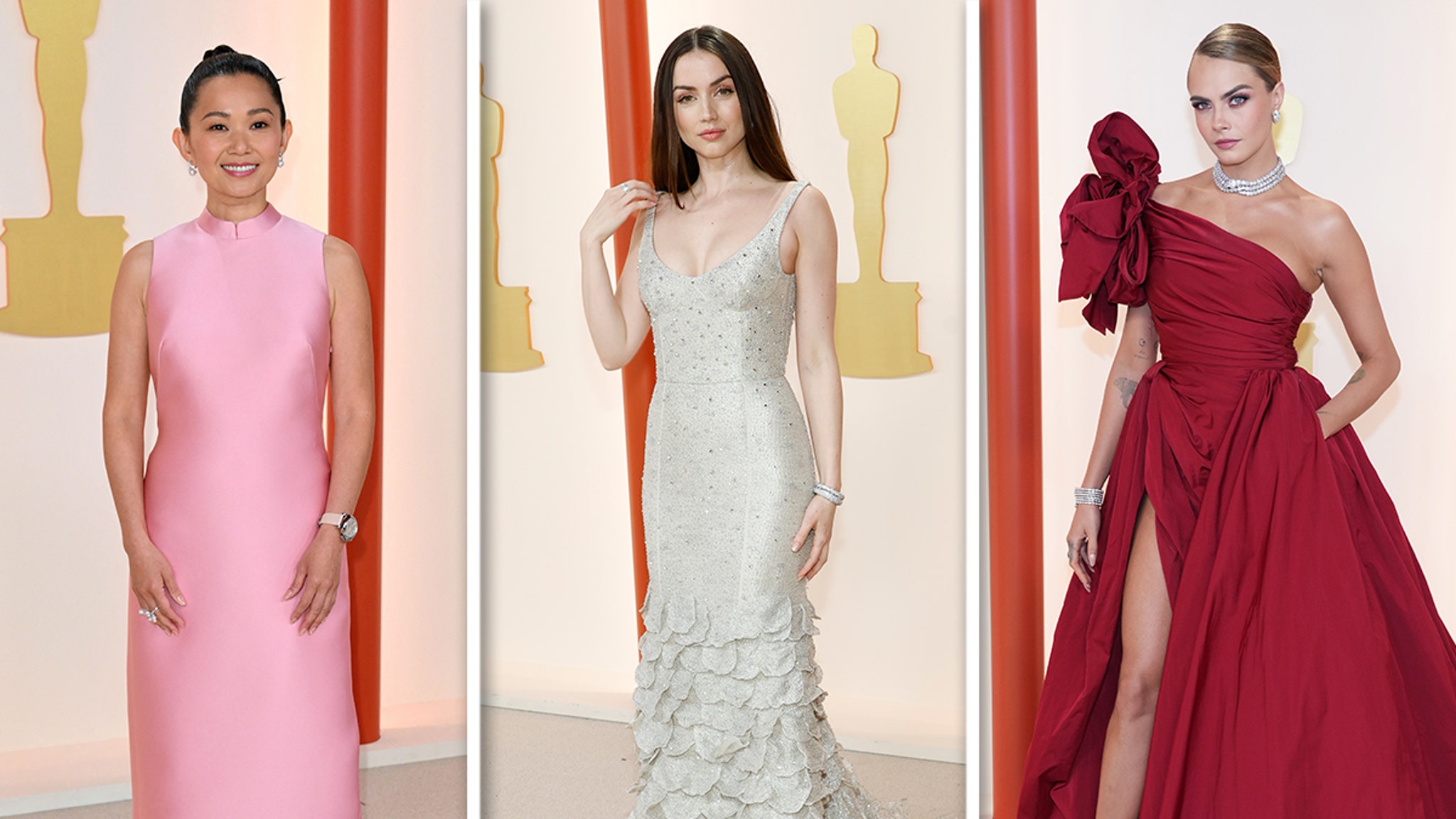 Hollywood’s biggest stars arrive in dazzling outfits at the 2023 Academy Awards