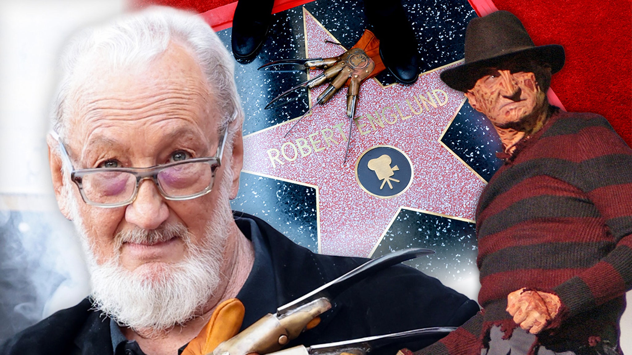 Freddy Krueger Star Robert Englund Brings Claw Glove to Hollywood Star Ceremony Freddy Krueger Star Robert Englund Brings Claw Glove to Hollywood Star Ceremony
