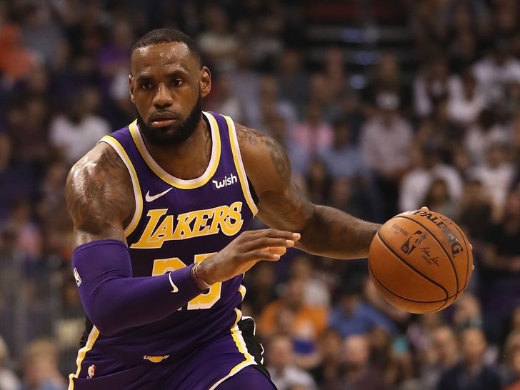 LeBron James on the Lakers