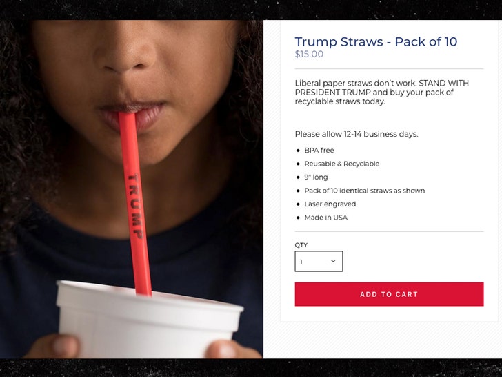 - SOLD OUT Official Trump MAGA Reusable Straws 5 Pack of 