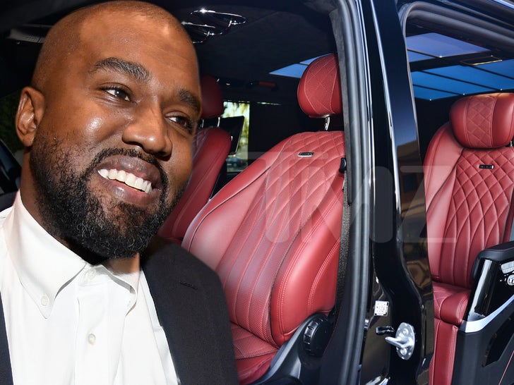 Kanye West manejando una minivan de $400k