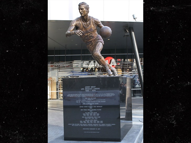 jerry west staples center statue