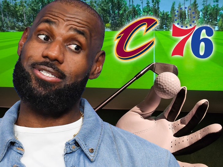 lebron james golf simulator getty comp