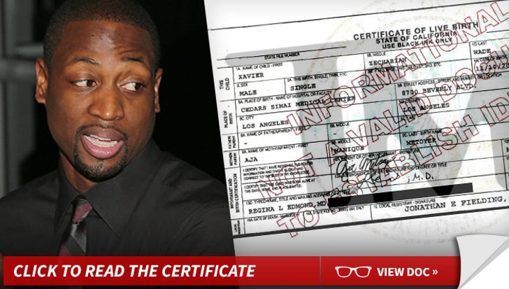 Dwyane Wade S Baby Birth Certificate Released Baby Mama Revealed Update