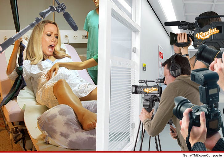 Kendra Wilkinson Gives Birth But She's a Hospital Scofflaw :: 0516-kendra-giving-birth-tmz-composite-3