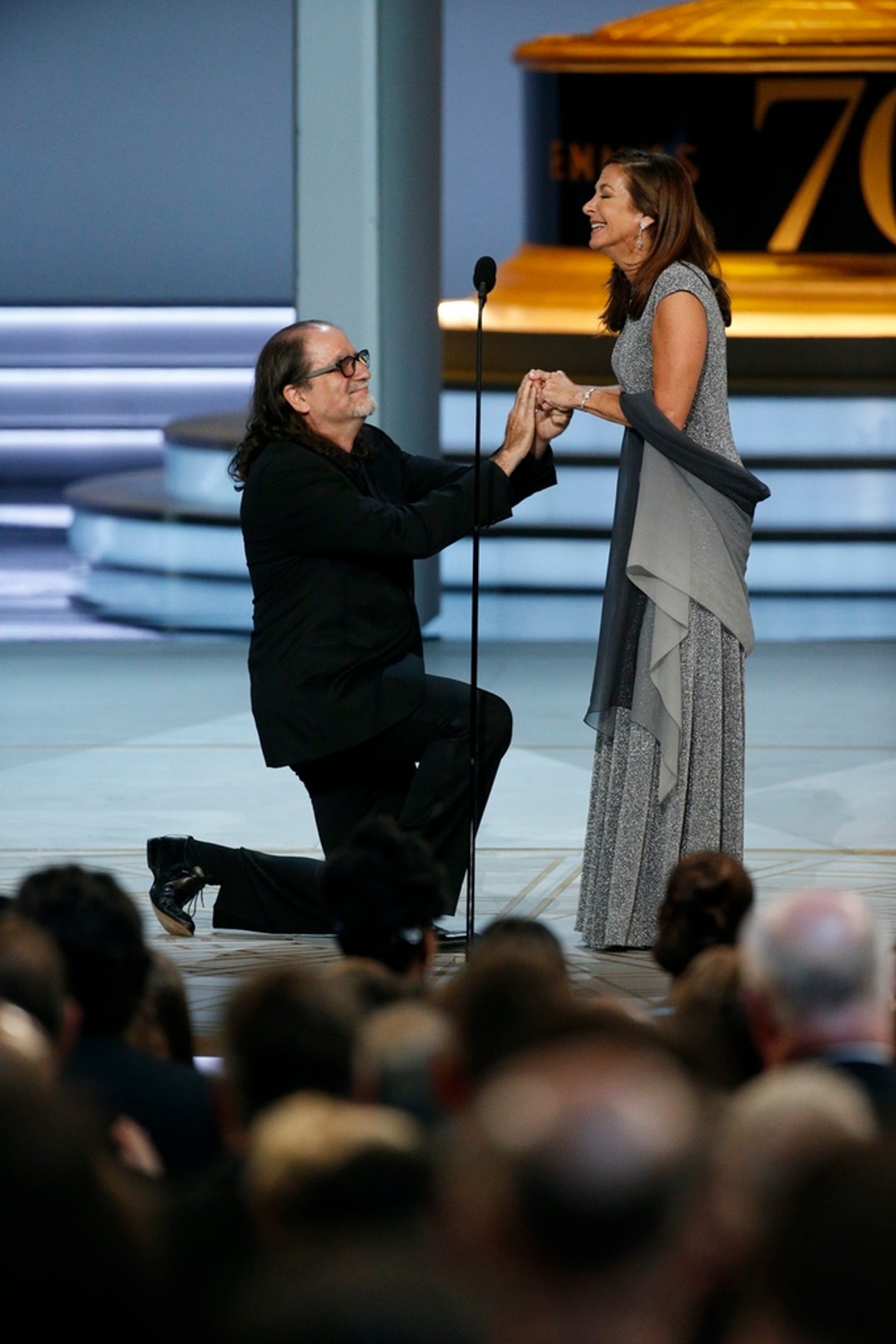 Glenn Weiss won the Emmy for Directing - Variety Special for the Oscars in 2018. Weiss took the opportunity to propose to his girlfriend on stage.