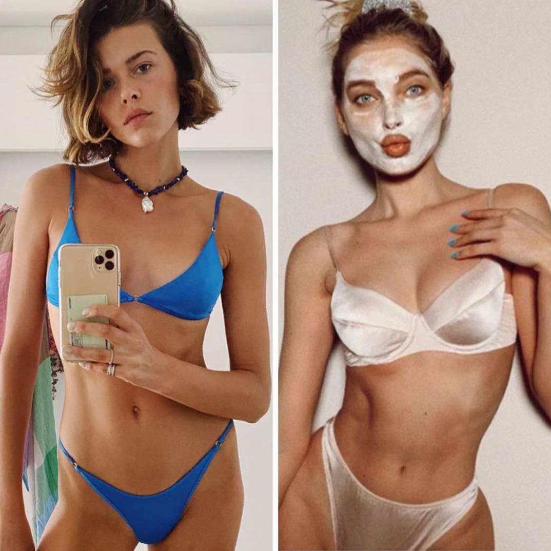 Georgia Fowler (27) vs. Elsa Hosk (31) ... Models In Quarantine Edition