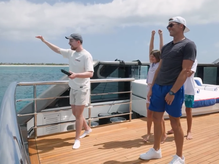 Tom Brady Knocks MrBeast's Drone Out of Air with Football Throw Off $300M  Yacht