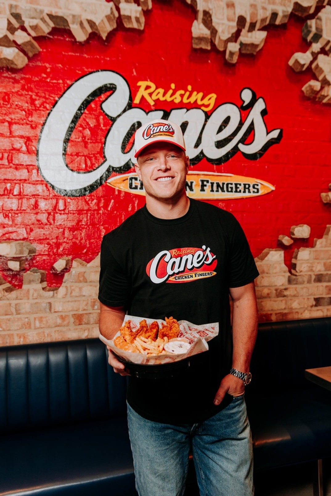 Christian And Luke McCaffrey At Raising Cane's 9