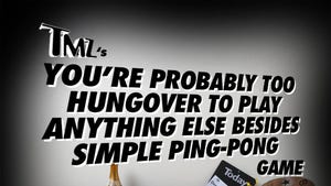 TMZ's New Year's Day Ping-Pong Game