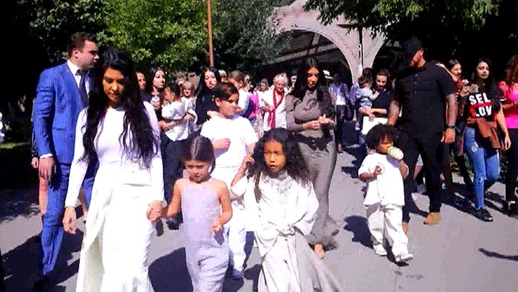 Image result for KIM & KOURTNEY KARDASHIAN GOIN' TO THE CHAPEL IN ARMENIA ... For Kids' Baptisms