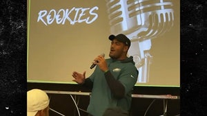 NFL's Jordan Mailata Shows Off Sweet Baby Angel Voice At Eagles Team Meeting
