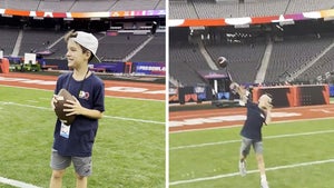 Peyton Manning's 11-Year-Old Son Plays QB At Pro Bowl, Shows Off Huge Arm