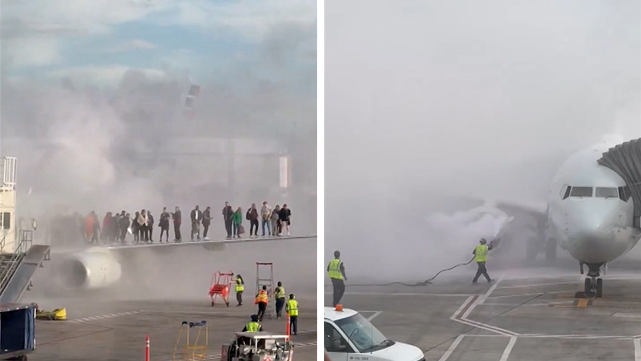 American Airlines Flight Explodes Into Flames at Denver Int. Airport, Video Shows