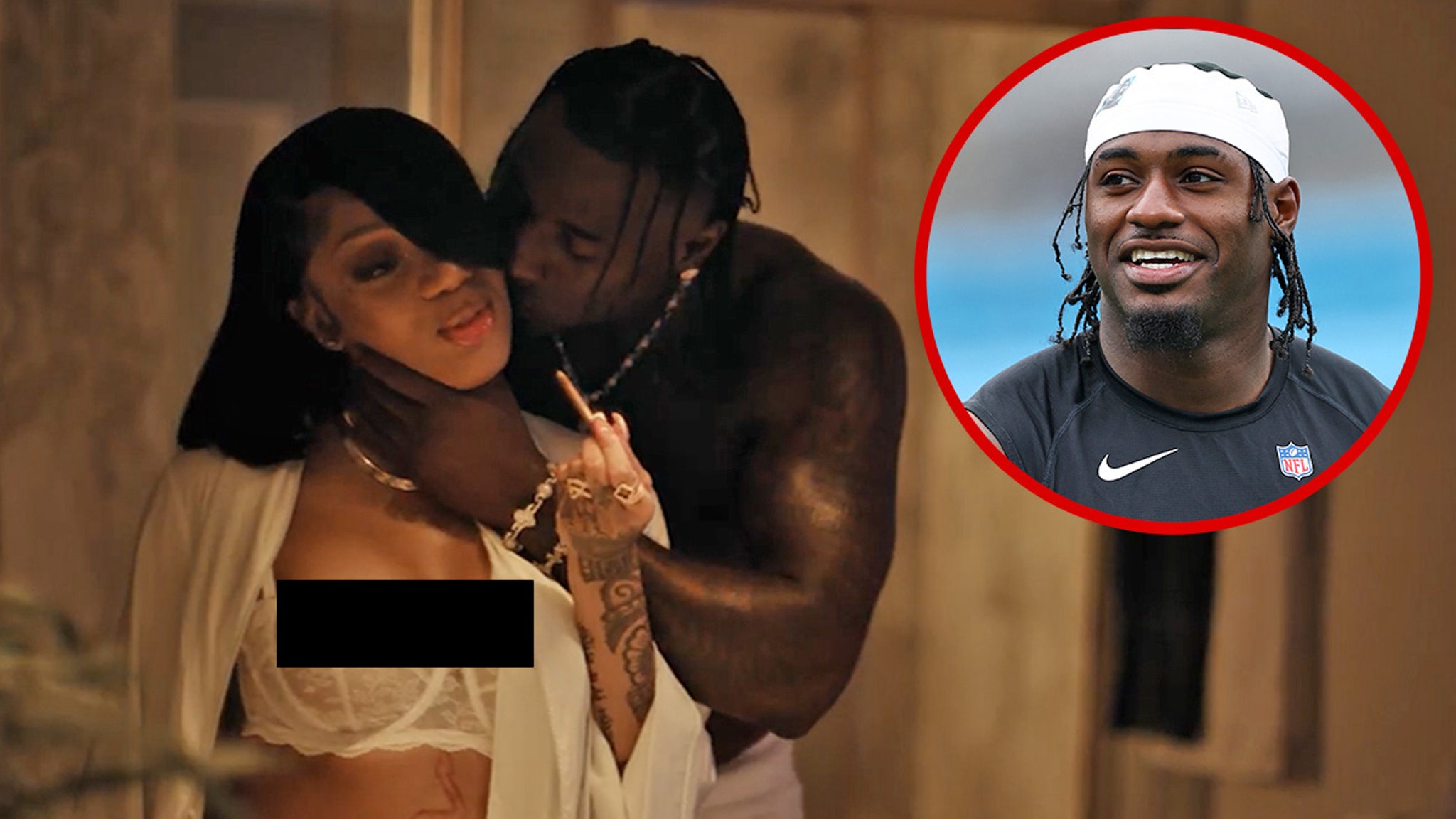NFL's Xavier Legette Kisses GloRilla In Steamy 'Typa' Music Video