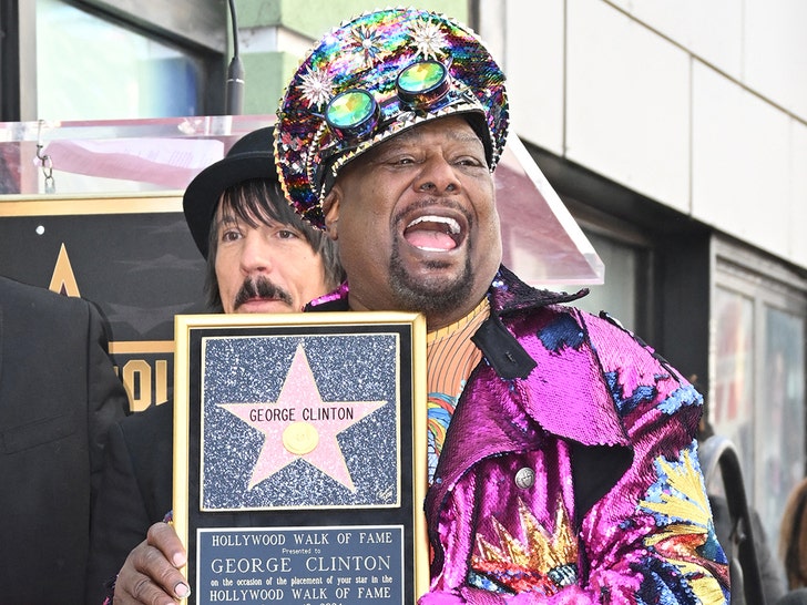 George Clinton honored with a star on the Hollywod Walk of Fame in Hollywood