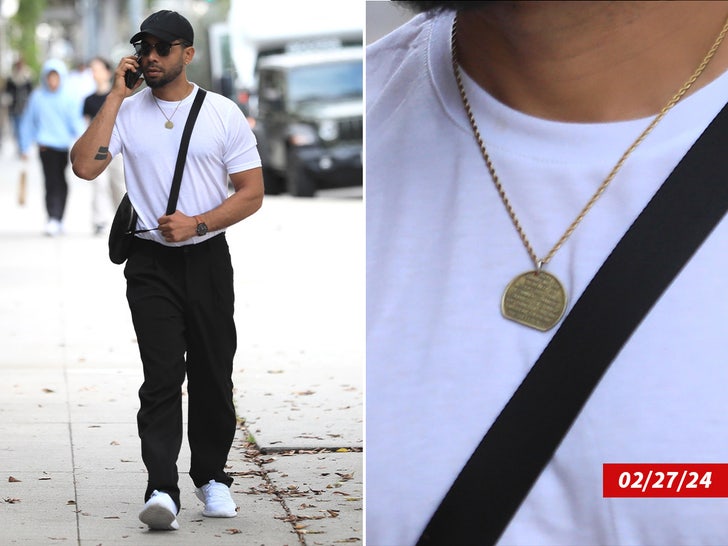 jussie smollett necklace side by side